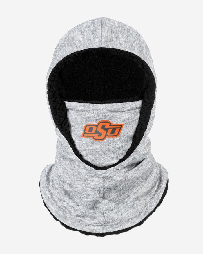 Oklahoma State Cowboys Heather Grey Big Logo Hooded Gaiter FOCO - FOCO.com