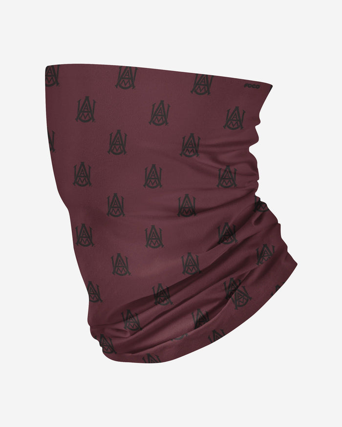 Alabama A&M Bulldogs Mini Print Logo Gaiter Scarf FOCO - FOCO.com