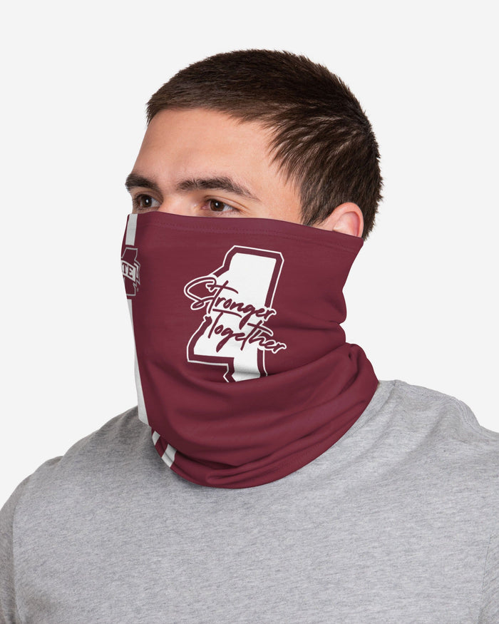Mississippi State Bulldogs On-Field Sideline Logo Stronger Together Gaiter Scarf FOCO - FOCO.com