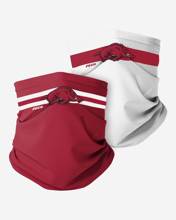 Arkansas Razorbacks Stitched 2 Pack Gaiter Scarf FOCO - FOCO.com