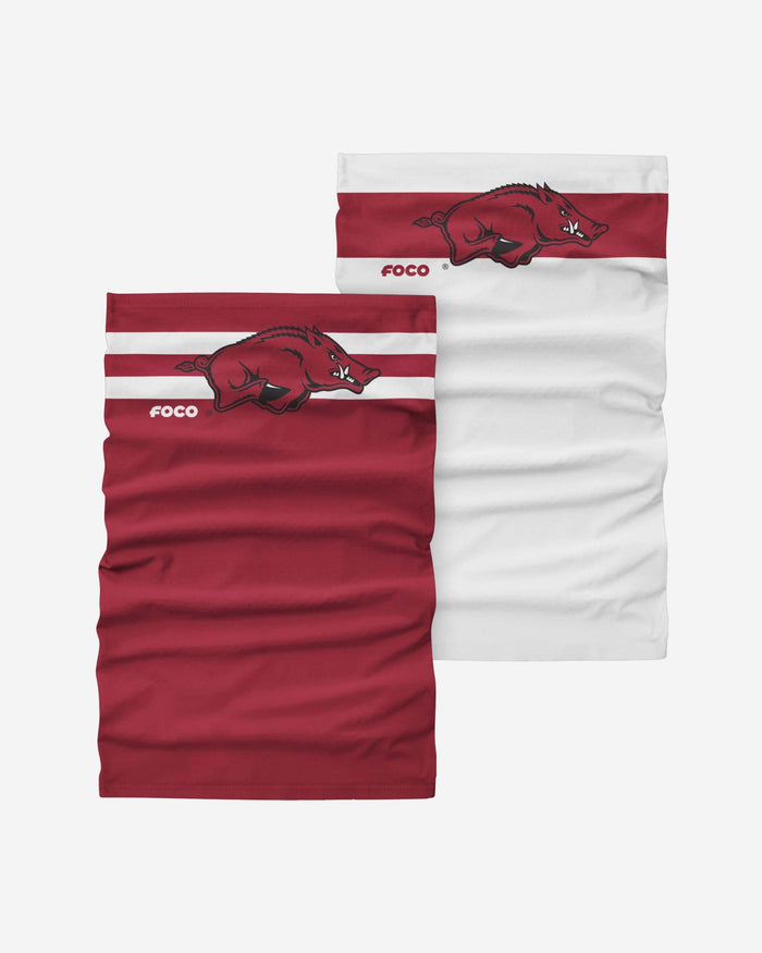 Arkansas Razorbacks Stitched 2 Pack Gaiter Scarf FOCO - FOCO.com