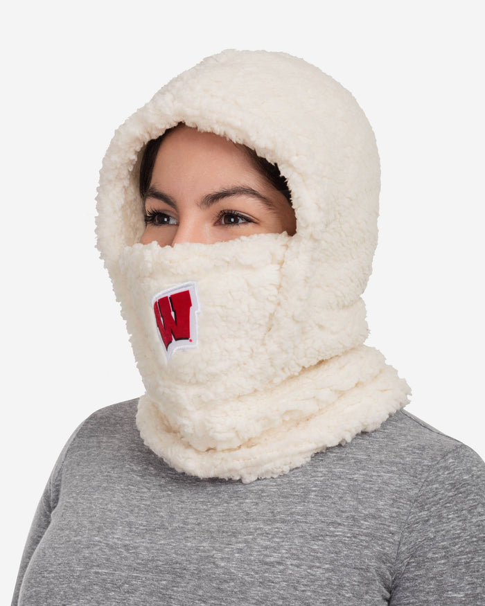 Wisconsin Badgers Sherpa Hooded Gaiter FOCO - FOCO.com