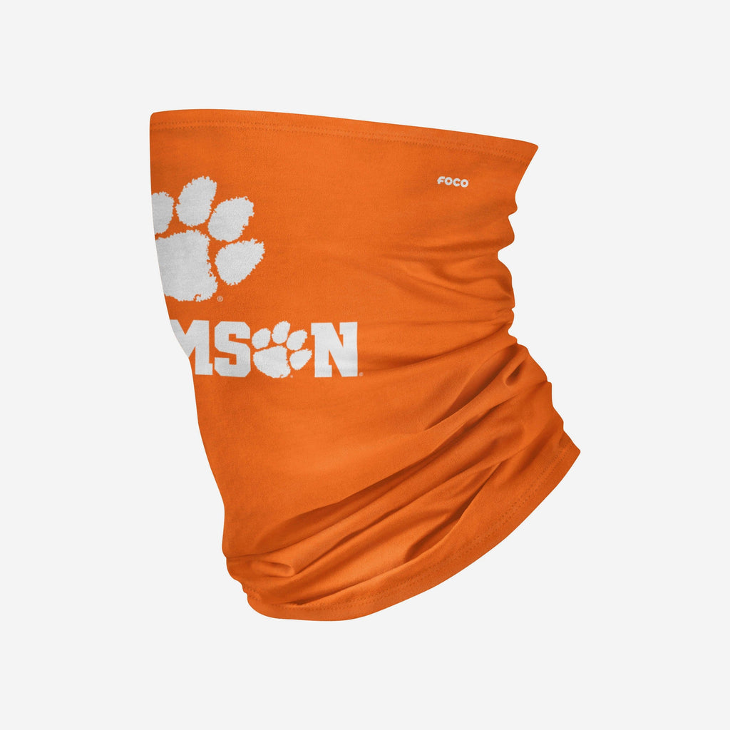 Clemson Tigers Team Logo Stitched Gaiter Scarf FOCO - FOCO.com