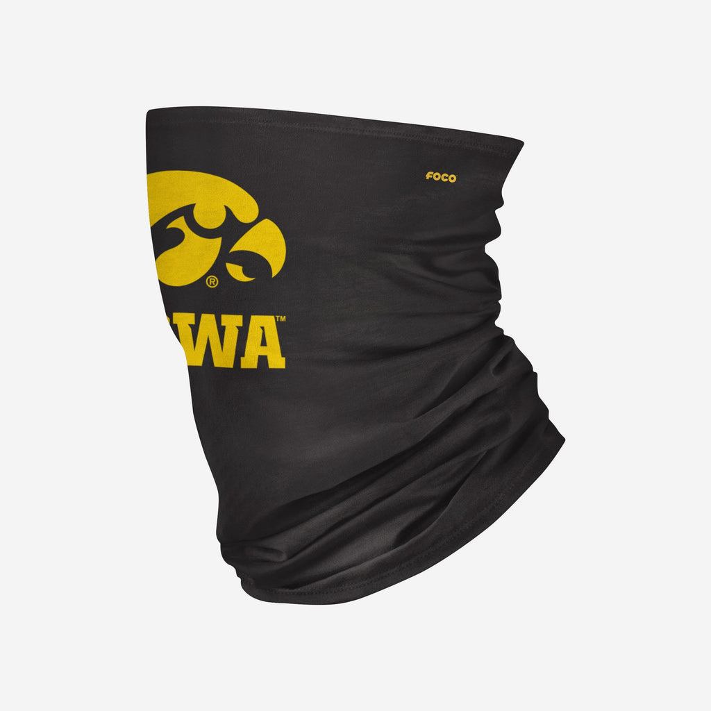 Iowa Hawkeyes Team Logo Stitched Gaiter Scarf FOCO - FOCO.com