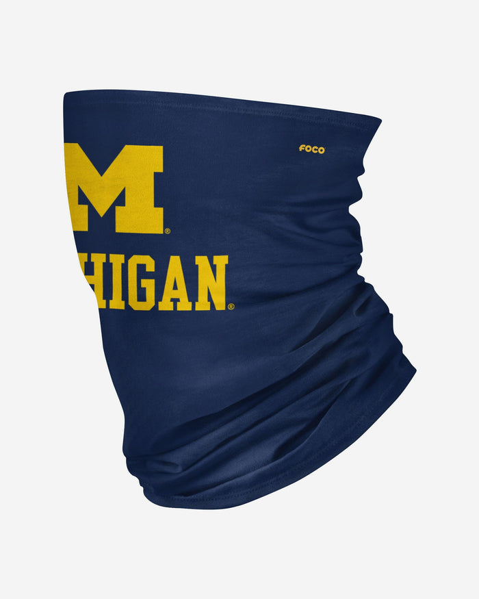 Michigan Wolverines Team Logo Stitched Gaiter Scarf FOCO - FOCO.com