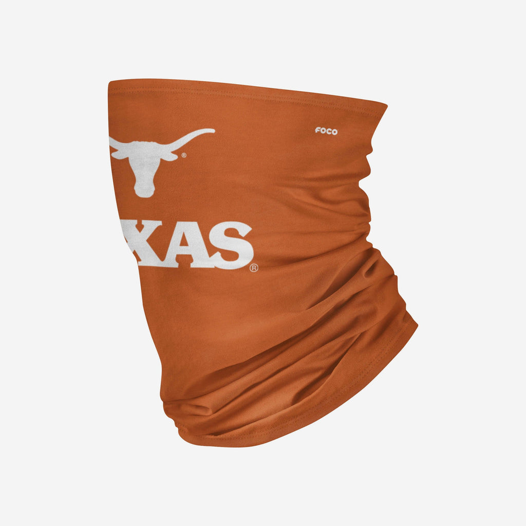 Texas Longhorns Team Logo Stitched Gaiter Scarf FOCO - FOCO.com