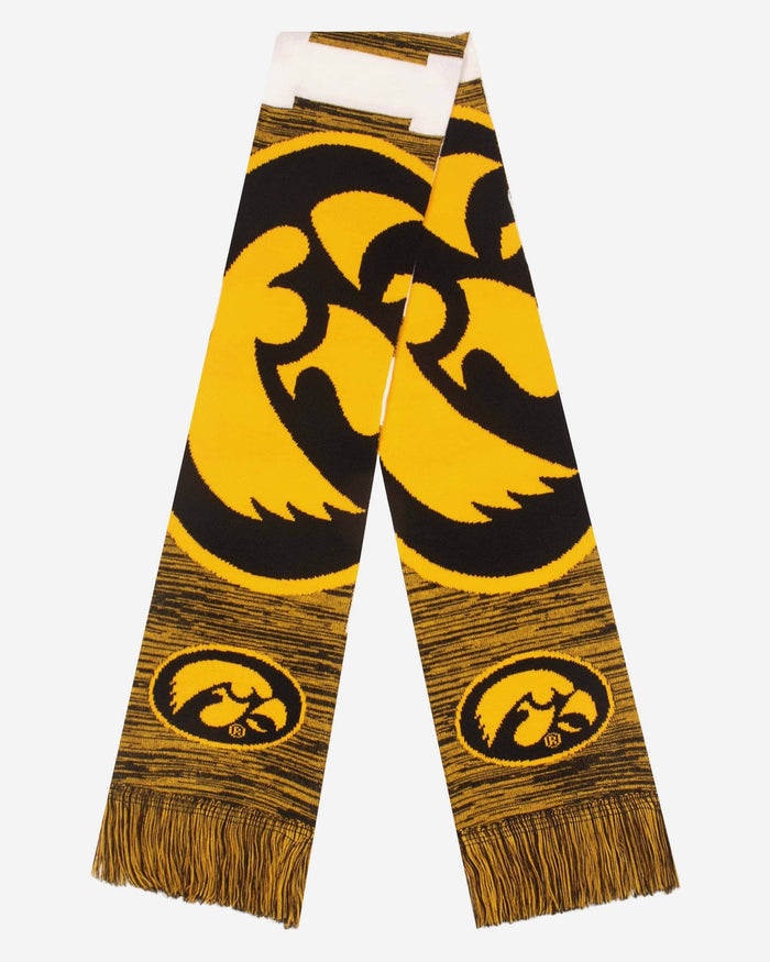 Iowa Hawkeyes Wordmark Big Logo Colorblend Scarf FOCO - FOCO.com