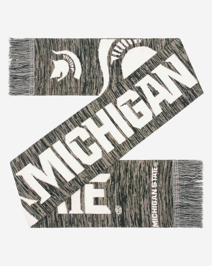 Michigan State Spartans Wordmark Big Logo Colorblend Scarf FOCO - FOCO.com