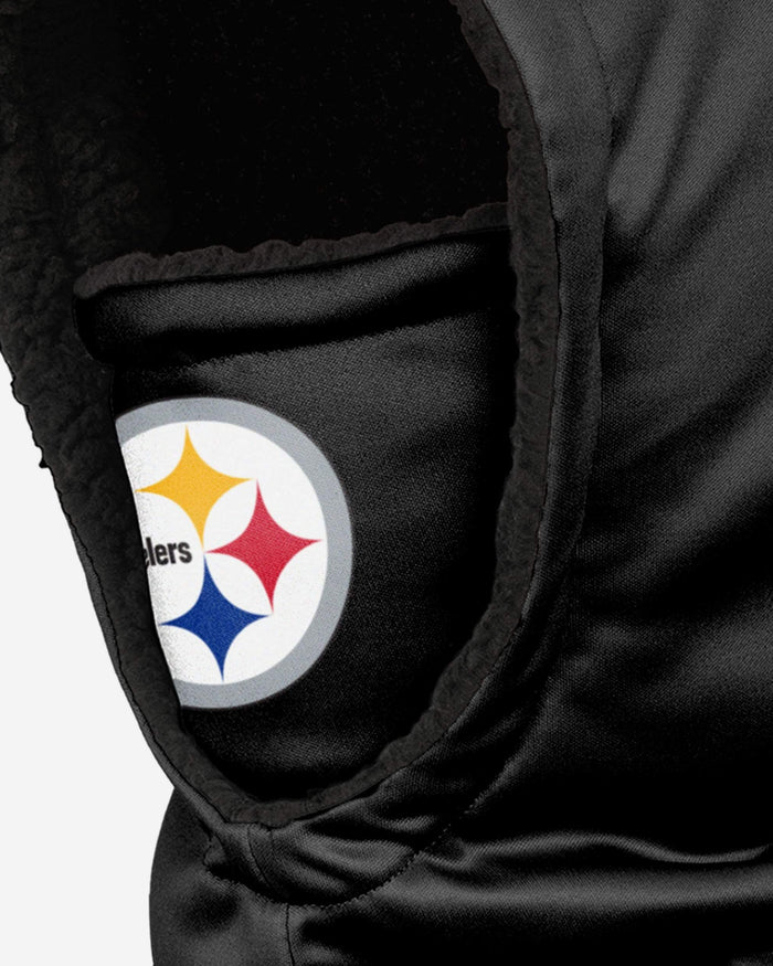 Pittsburgh Steelers Black Hooded Gaiter FOCO - FOCO.com