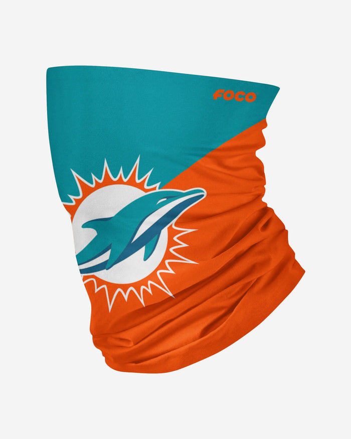 Miami Dolphins Big Logo Gaiter Scarf FOCO Adult - FOCO.com