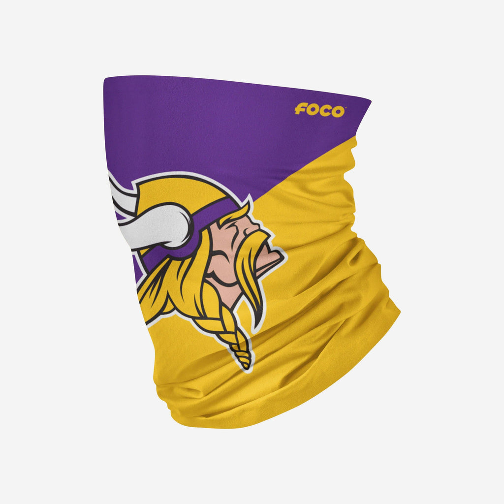 Minnesota Vikings Big Logo Gaiter Scarf FOCO Adult - FOCO.com