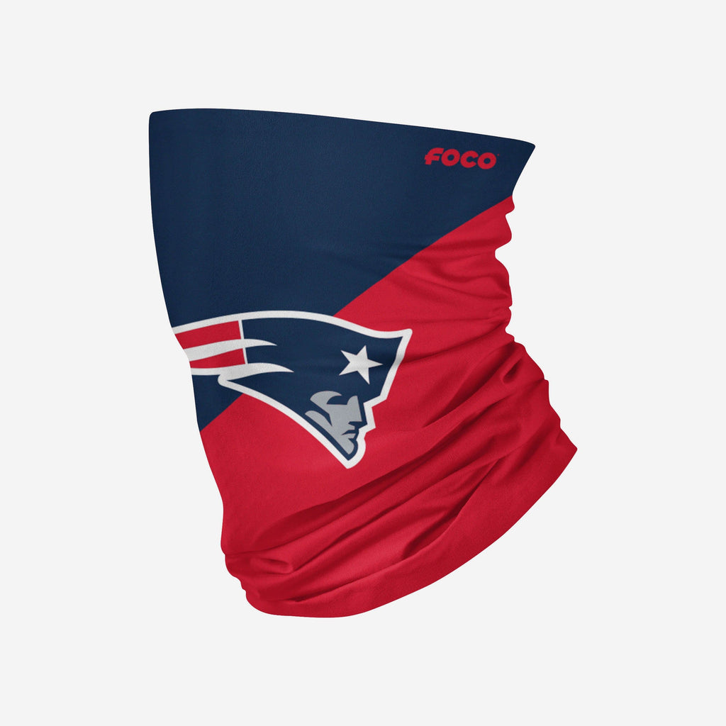 New England Patriots Big Logo Gaiter Scarf FOCO Adult - FOCO.com