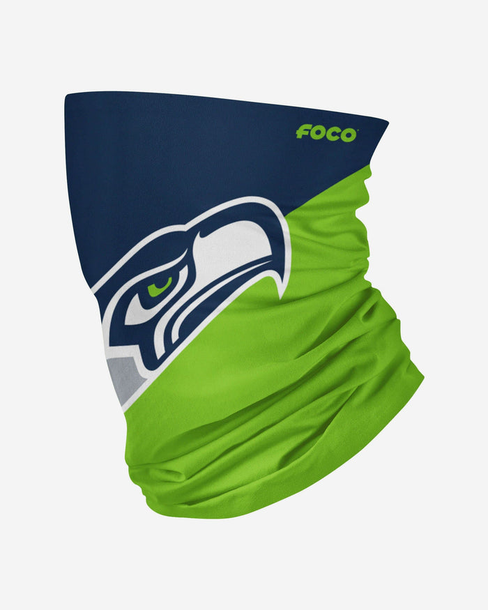 Seattle Seahawks Big Logo Gaiter Scarf FOCO Adult - FOCO.com