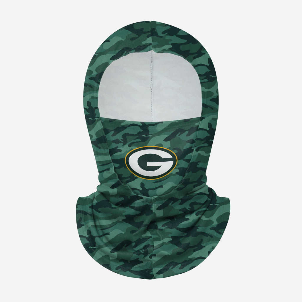 Green Bay Packers Camo Lightweight Hooded Gaiter FOCO - FOCO.com
