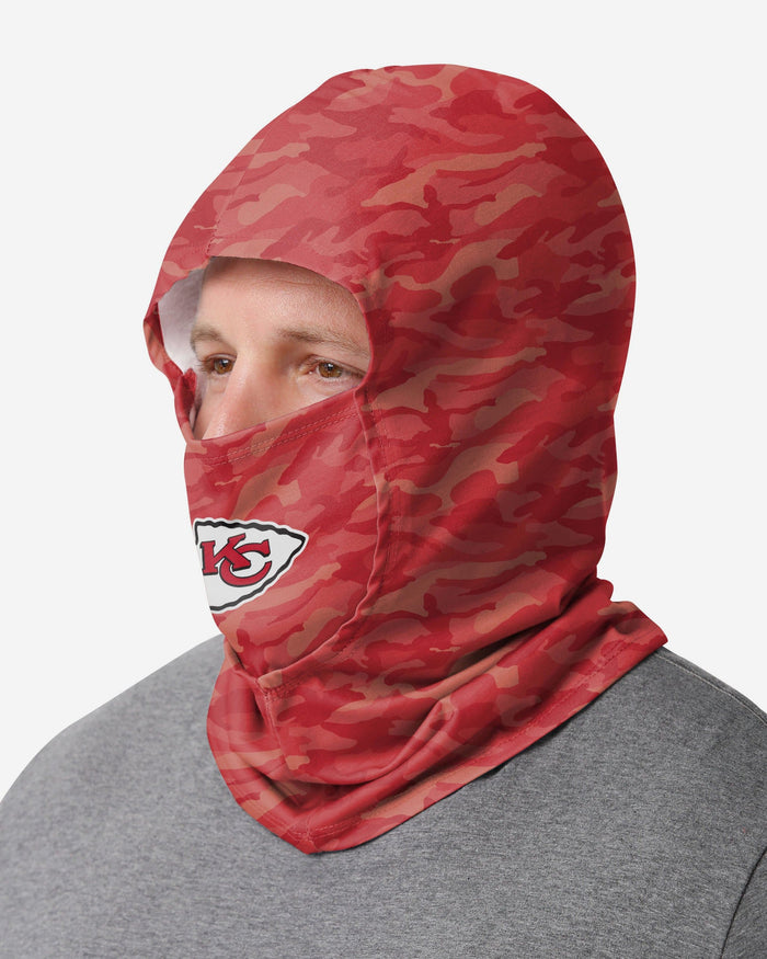 Kansas City Chiefs Camo Lightweight Hooded Gaiter FOCO - FOCO.com