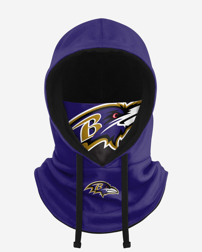 Baltimore Ravens Drawstring Hooded Gaiter FOCO - FOCO.com