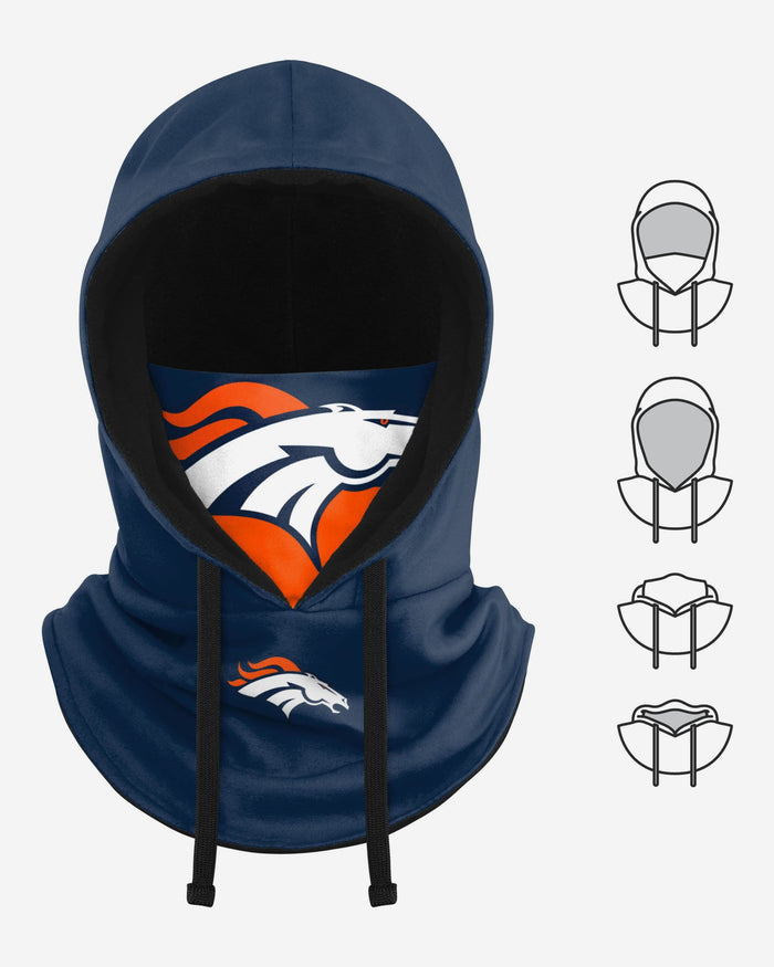 Denver Broncos Drawstring Hooded Gaiter FOCO - FOCO.com