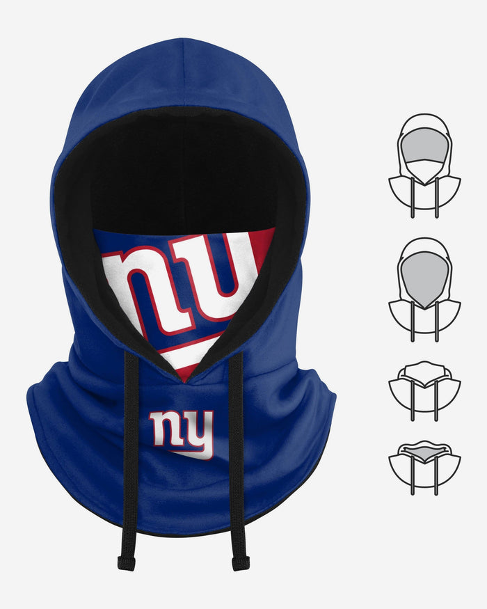 New York Giants Drawstring Hooded Gaiter FOCO - FOCO.com