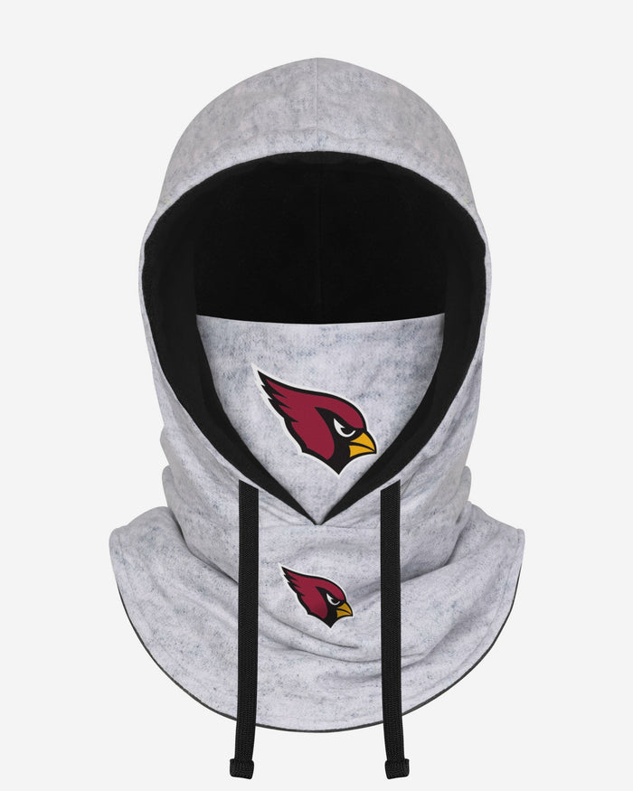Arizona Cardinals Heather Gray Drawstring Hooded Gaiter Scarf FOCO - FOCO.com