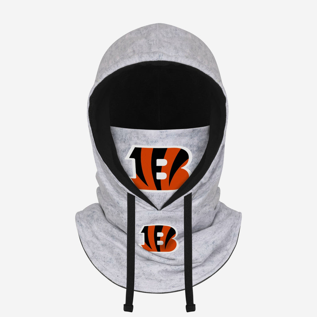 Cincinnati Bengals Heather Gray Drawstring Hooded Gaiter Scarf FOCO - FOCO.com