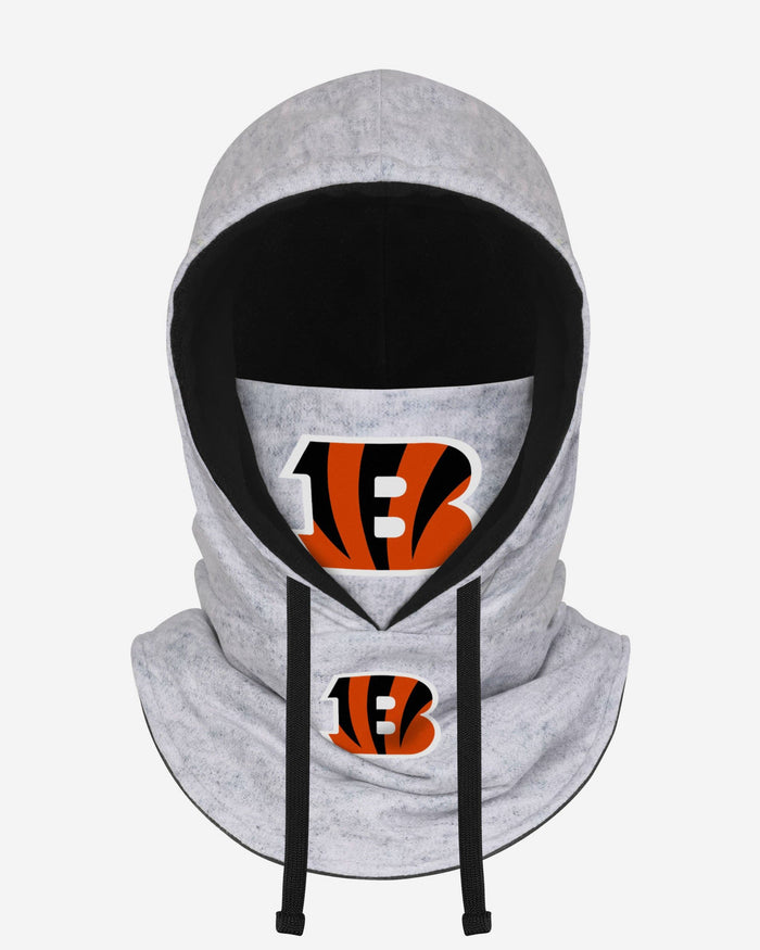 Cincinnati Bengals Heather Gray Drawstring Hooded Gaiter Scarf FOCO - FOCO.com