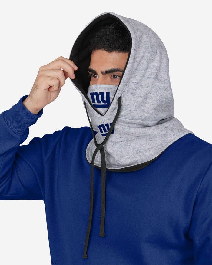 New York Giants Heather Gray Drawstring Hooded Gaiter Scarf FOCO - FOCO.com