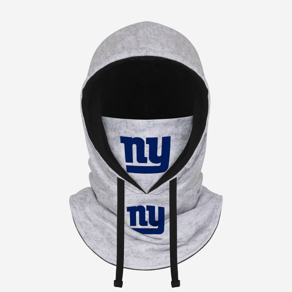 New York Giants Heather Gray Drawstring Hooded Gaiter Scarf FOCO - FOCO.com