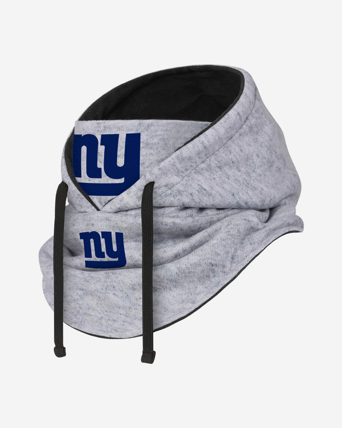 New York Giants Heather Gray Drawstring Hooded Gaiter Scarf FOCO - FOCO.com
