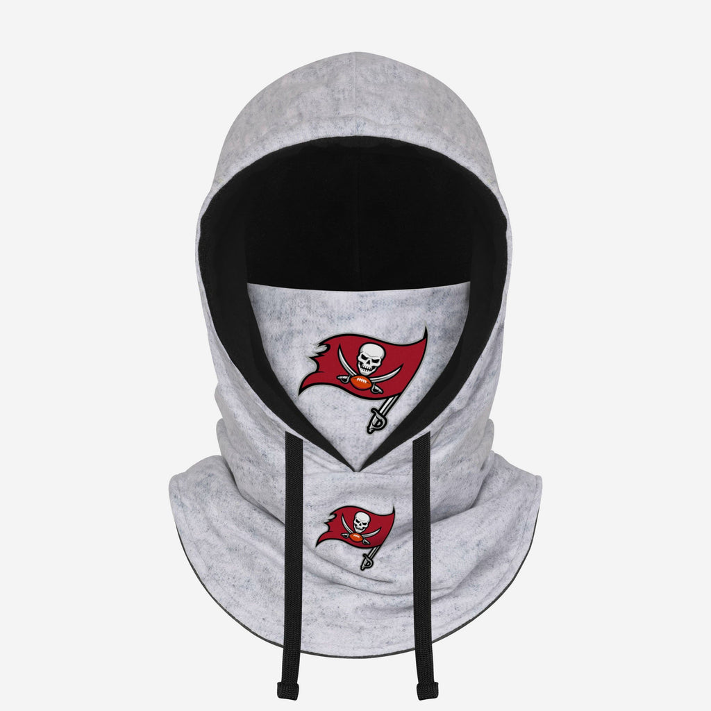Tampa Bay Buccaneers Heather Gray Drawstring Hooded Gaiter Scarf FOCO - FOCO.com