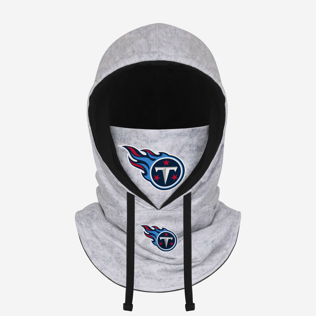 Tennessee Titans Heather Gray Drawstring Hooded Gaiter Scarf FOCO - FOCO.com