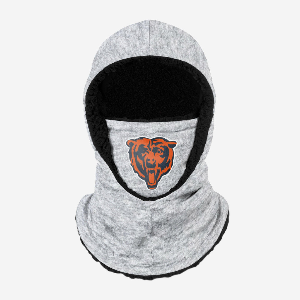 Chicago Bears Heather Grey Big Logo Hooded Gaiter FOCO Adult - FOCO.com