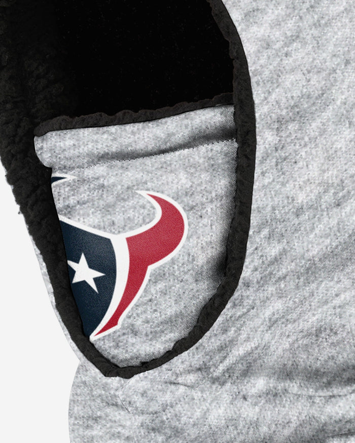 Houston Texans Heather Grey Big Logo Hooded Gaiter FOCO - FOCO.com