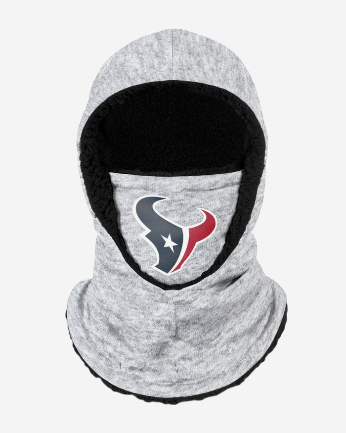 Houston Texans Heather Grey Big Logo Hooded Gaiter FOCO Adult - FOCO.com