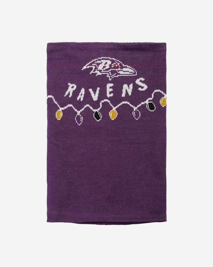 Baltimore Ravens Light Up Knit Gaiter Scarf FOCO - FOCO.com