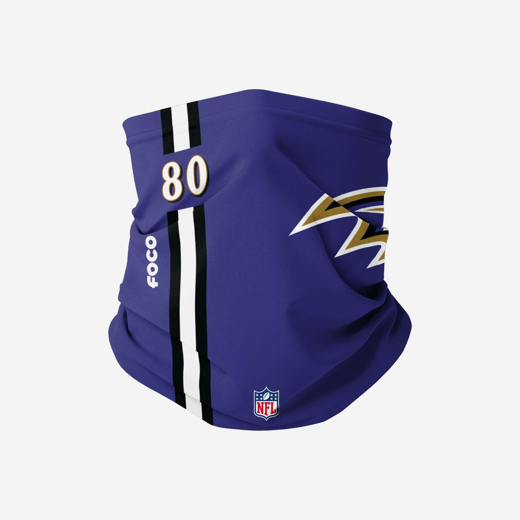 Miles Boykin Baltimore Ravens On-Field Sideline Logo Gaiter Scarf FOCO - FOCO.com
