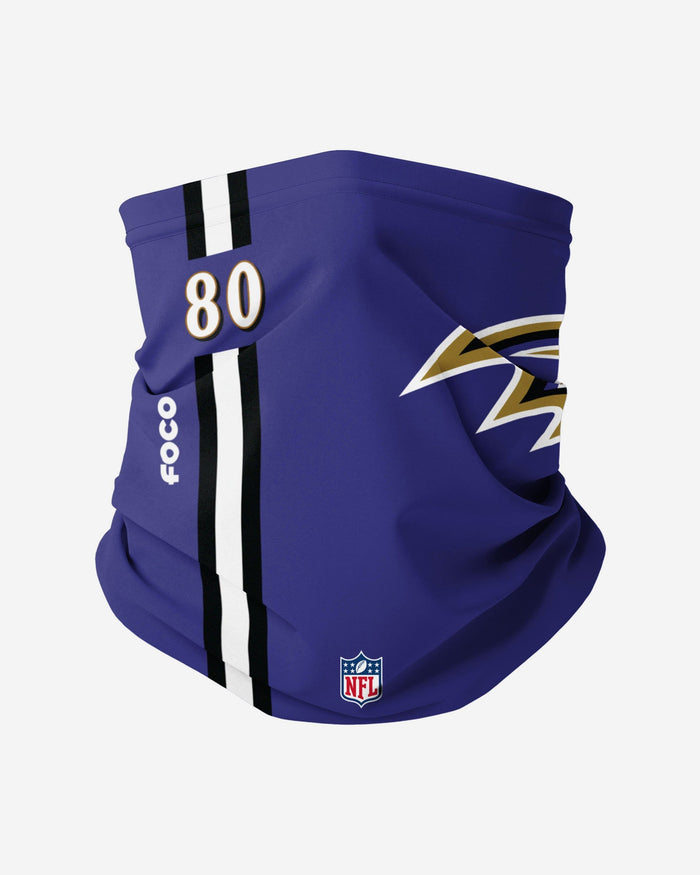 Miles Boykin Baltimore Ravens On-Field Sideline Logo Gaiter Scarf FOCO - FOCO.com