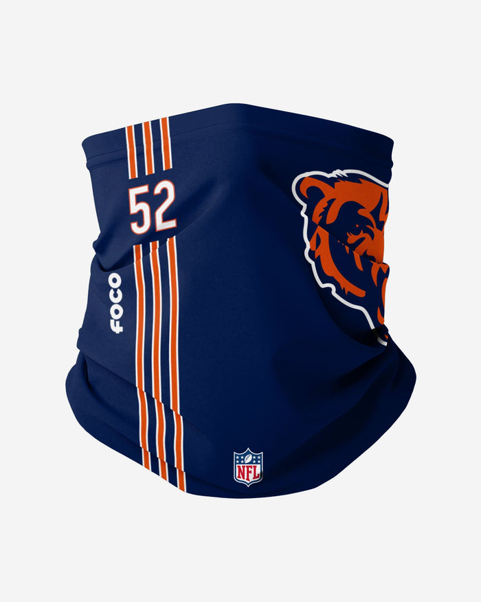Khalil Mack Chicago Bears On-Field Sideline Logo Gaiter Scarf FOCO - FOCO.com