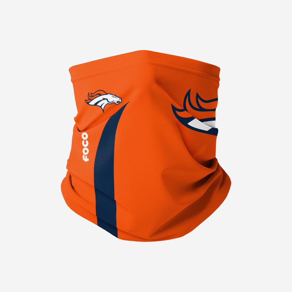 Denver Broncos On-Field Sideline Logo Gaiter Scarf FOCO Adult - FOCO.com