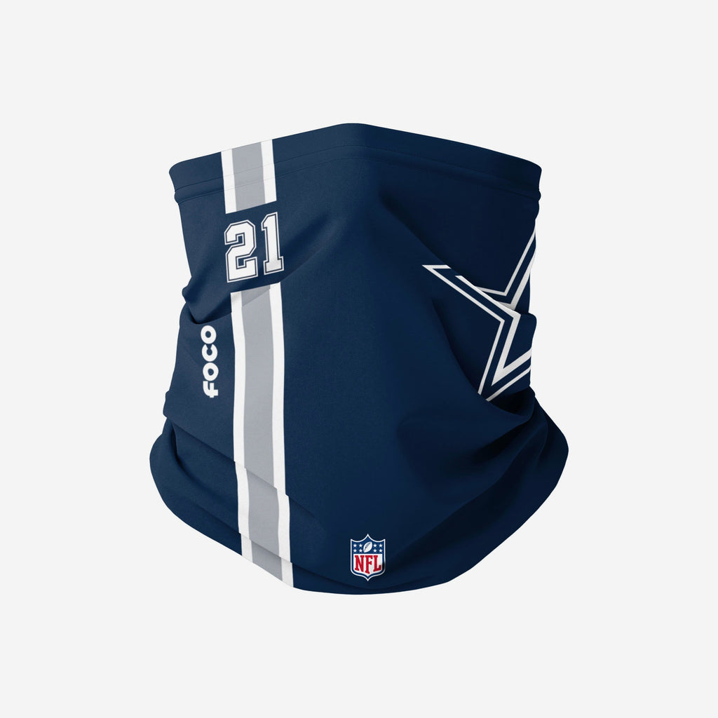 Ezekiel Elliott Dallas Cowboys On-Field Sideline Logo Gaiter Scarf FOCO Adult - FOCO.com