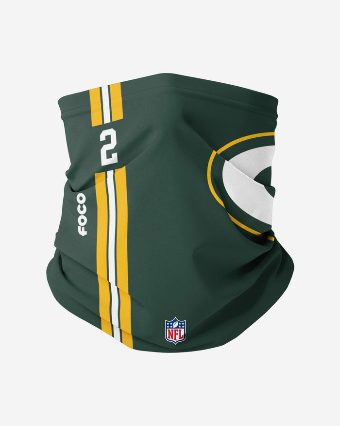 Mason Crosby Green Bay Packers On-Field Sideline Logo Gaiter Scarf FOCO - FOCO.com