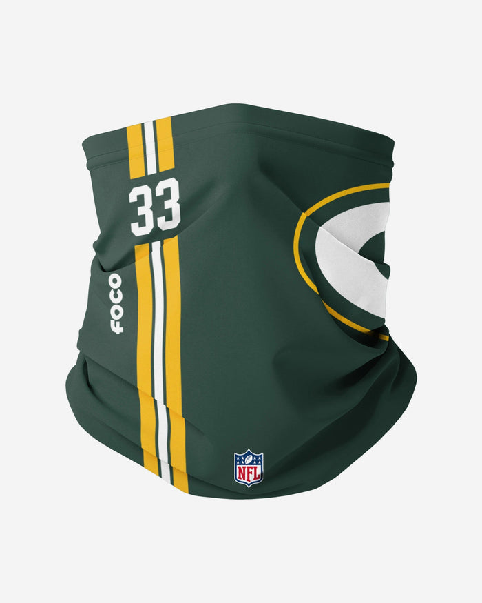 Aaron Jones Green Bay Packers On-Field Sideline Logo Gaiter Scarf FOCO - FOCO.com