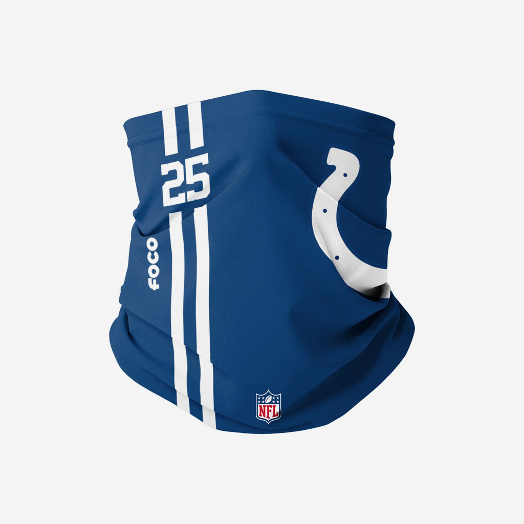 Marlon Mack Indianapolis Colts On-Field Sideline Logo Gaiter Scarf FOCO - FOCO.com