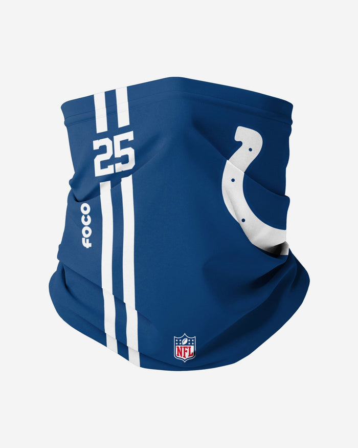 Marlon Mack Indianapolis Colts On-Field Sideline Logo Gaiter Scarf FOCO - FOCO.com