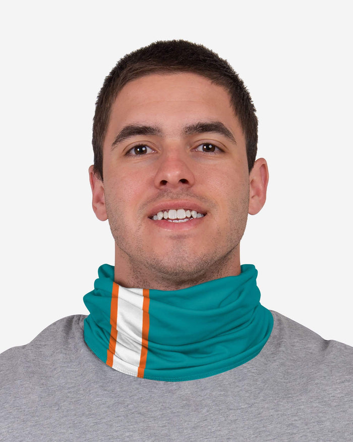 Miami Dolphins On-Field Sideline Logo Gaiter Scarf FOCO - FOCO.com
