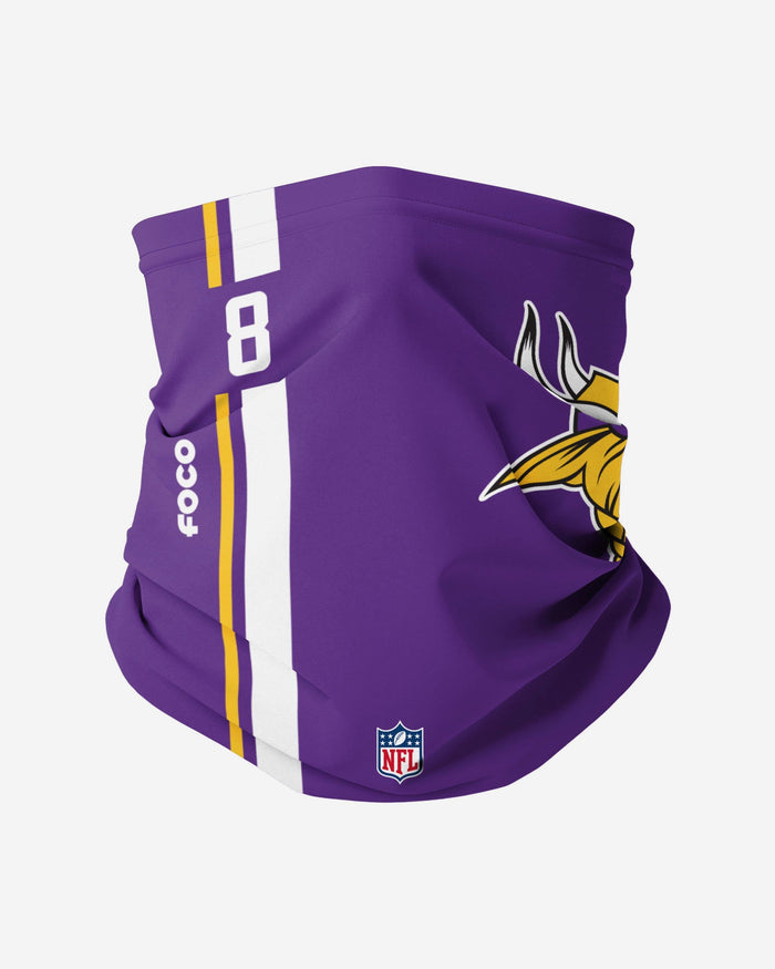 Kirk Cousins Minnesota Vikings On-Field Sideline Logo Gaiter Scarf FOCO - FOCO.com
