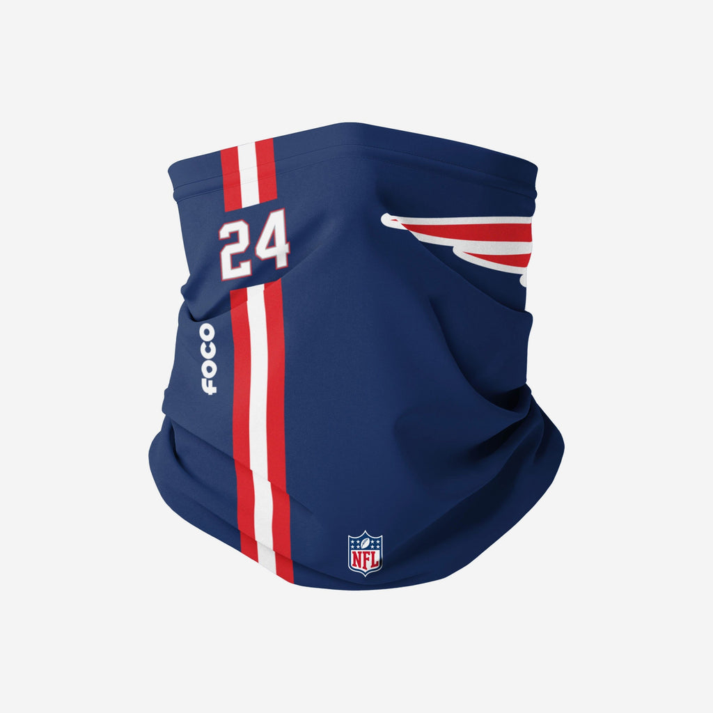 Stephon Gilmore New England Patriots On-Field Sideline Logo Gaiter Scarf FOCO - FOCO.com