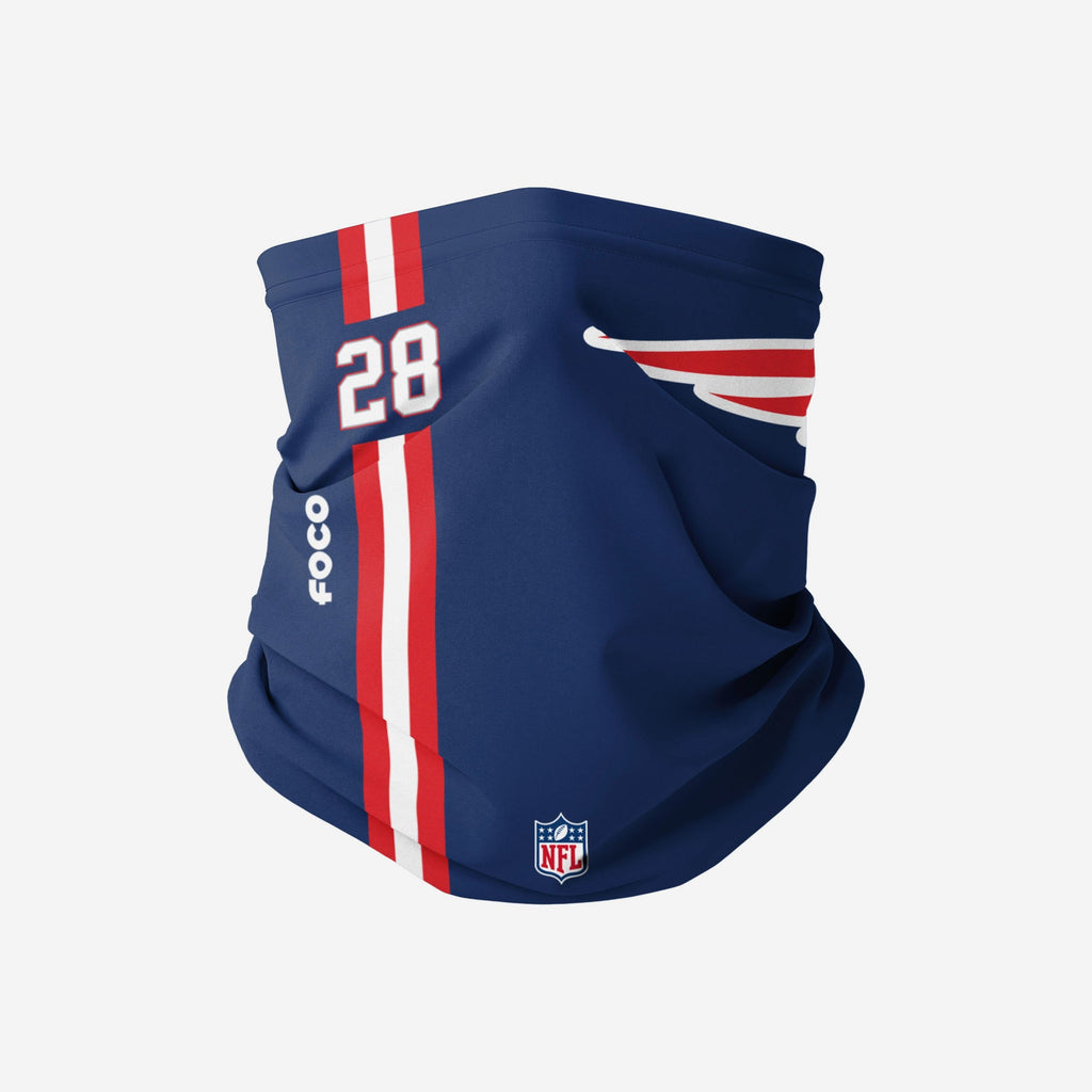 James White New England Patriots On-Field Sideline Logo Gaiter Scarf FOCO - FOCO.com