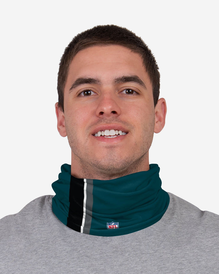 Elijah Holyfield Philadelphia Eagles On-Field Sideline Logo Gaiter Scarf FOCO - FOCO.com