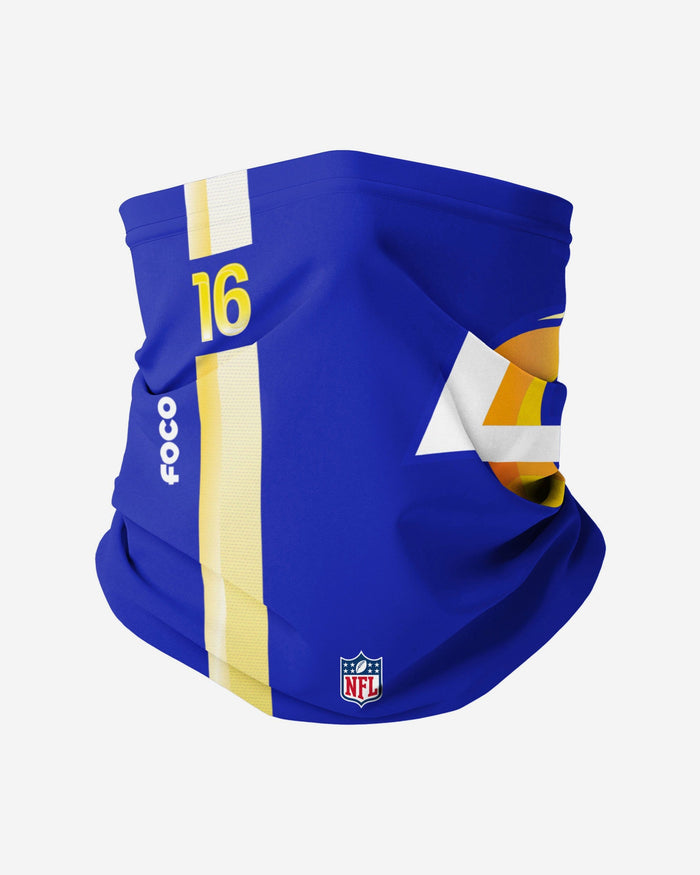 Jared Goff Los Angeles Rams On-Field Sideline Logo Gaiter Scarf FOCO - FOCO.com