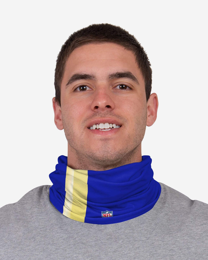 Aaron Donald Los Angeles Rams On-Field Sideline Logo Gaiter Scarf FOCO - FOCO.com
